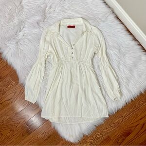 Y2k vintage white babydoll top